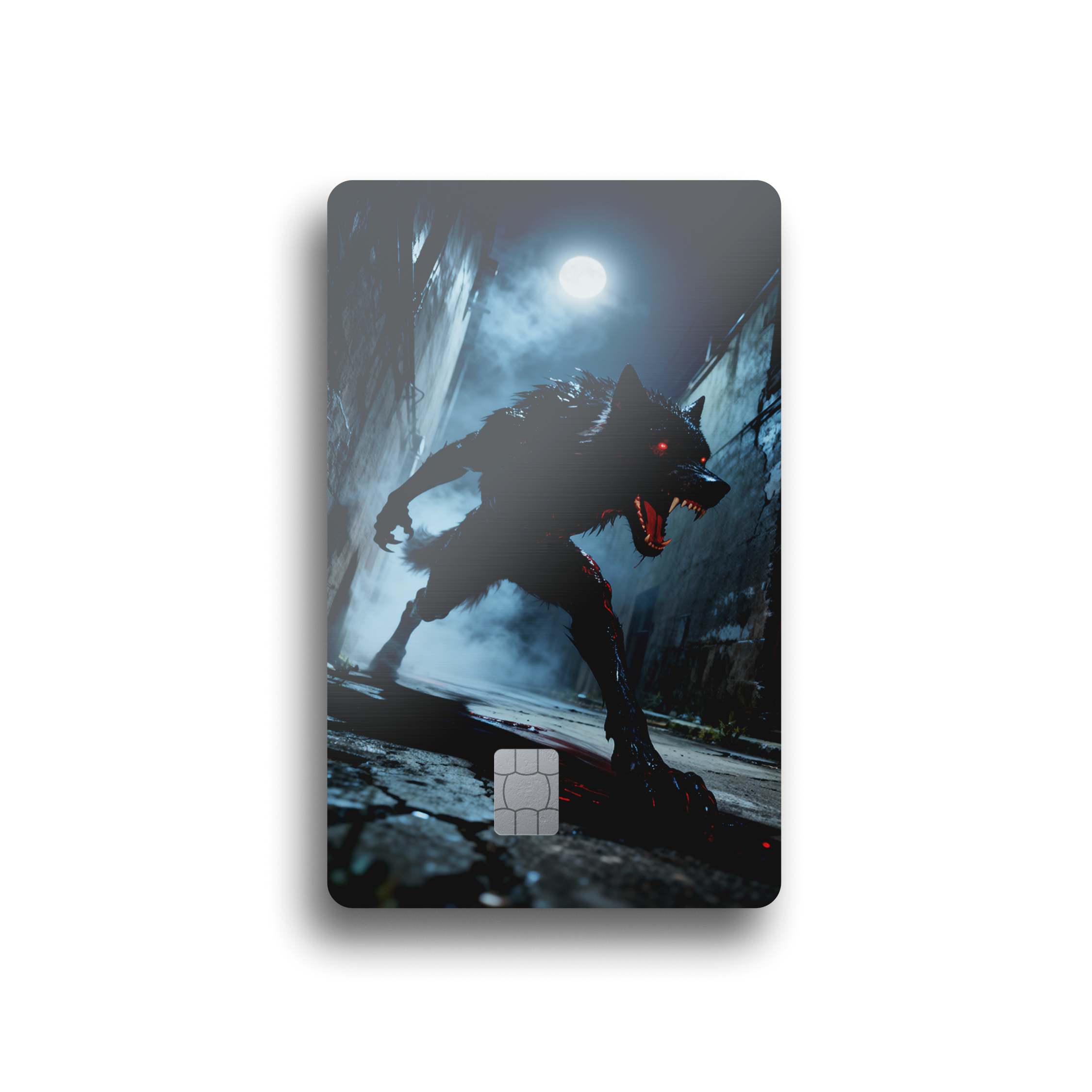 Moonlit Urban Werewolf Card Skin